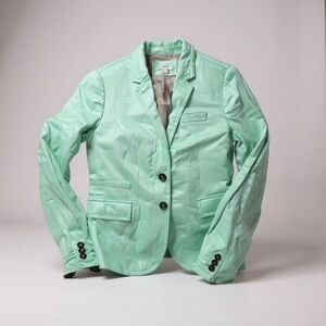 J.Crew Seafoam Linen Blazer – Size 2